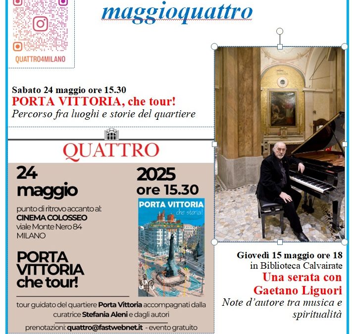 maggioquattro, vi aspettiamo!